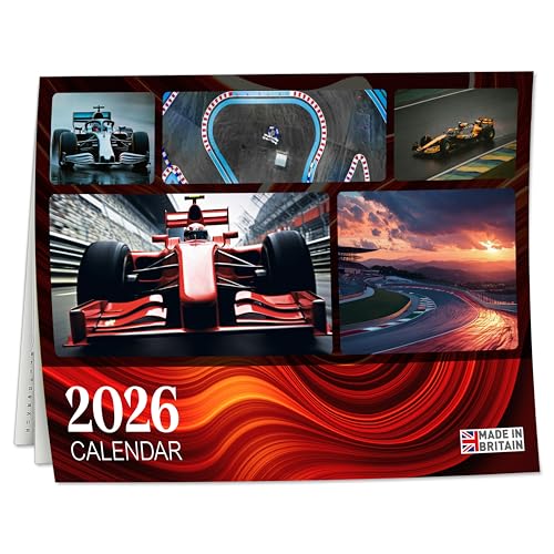 Giftinghouse Formula F1 Calendar 2026 with Race Dates (JanDec 2026) A3 When Open Wall Calendar Featuring Driver Birthdays & Global Race Locations Formula 1 Gifts for Men Made in the UK