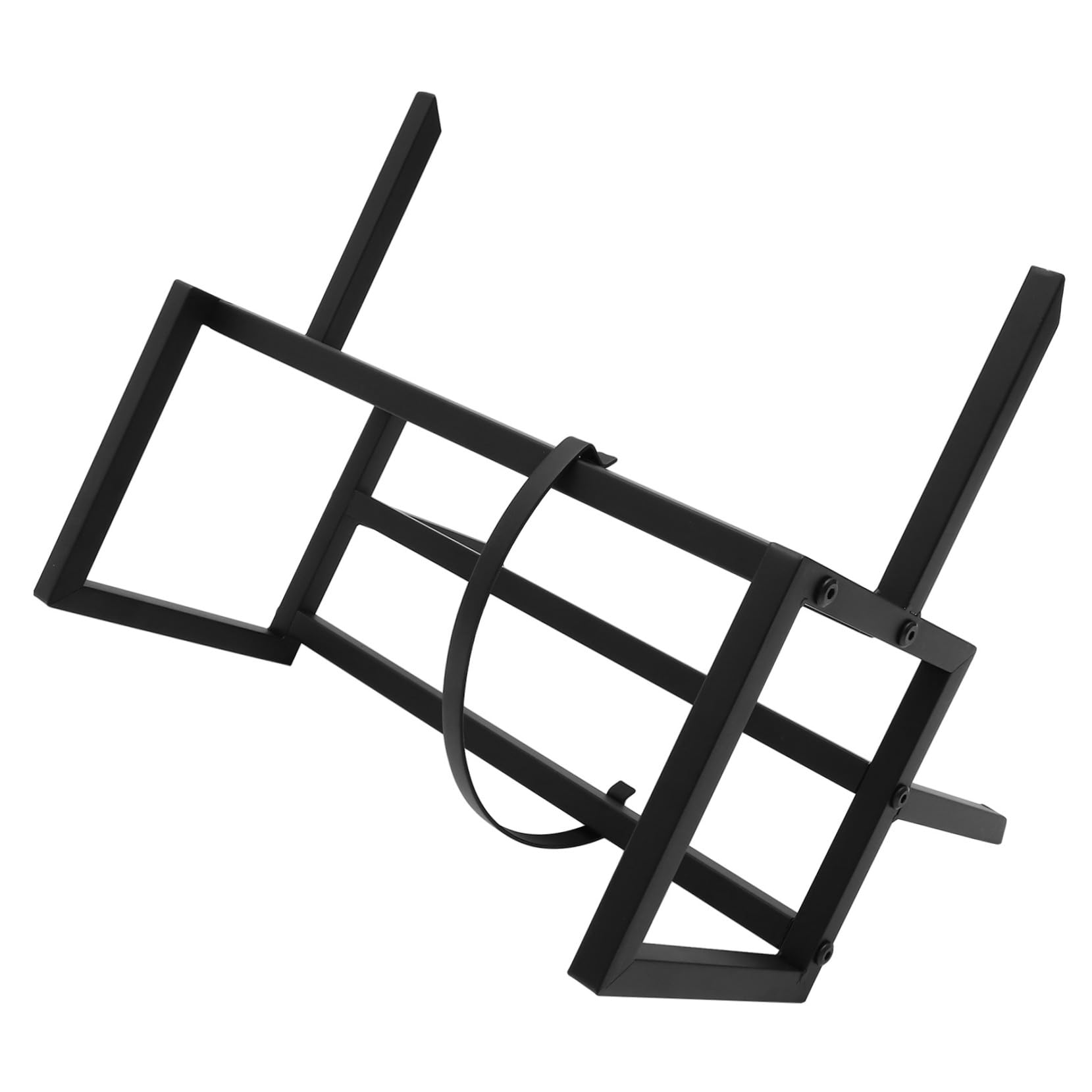 NUOBESTY CD Scaffale Ferro Laterali Nero per Supporto e Vinili Paratie o Organizzazione Moderno Semplice per Esposizione Casa Ufficio