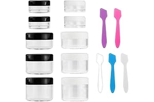 Accmor Makeup Containers 10 Pcs with Lids