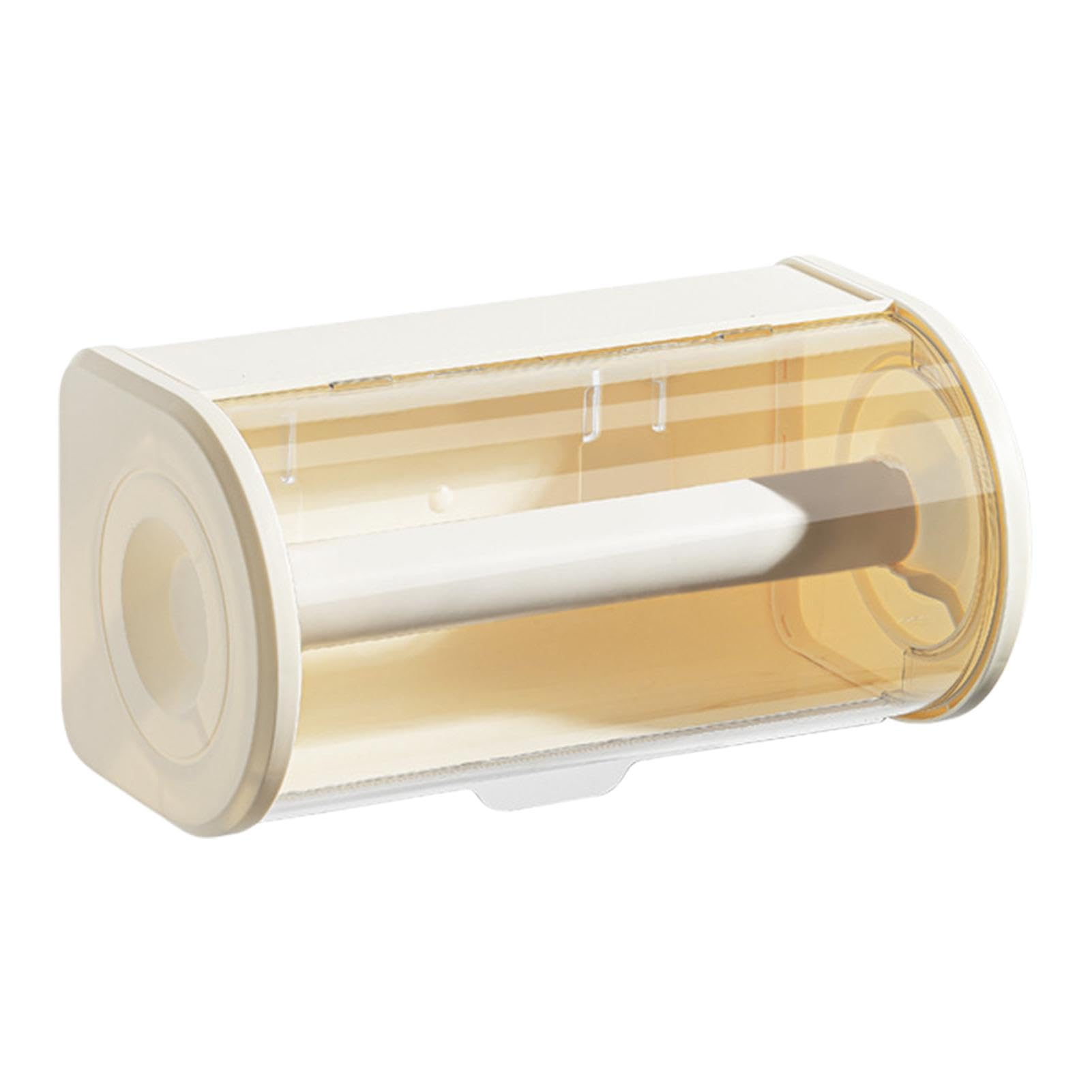 Portarrollos de cocina de pared con tapa protectora y estante organizador para servilletas