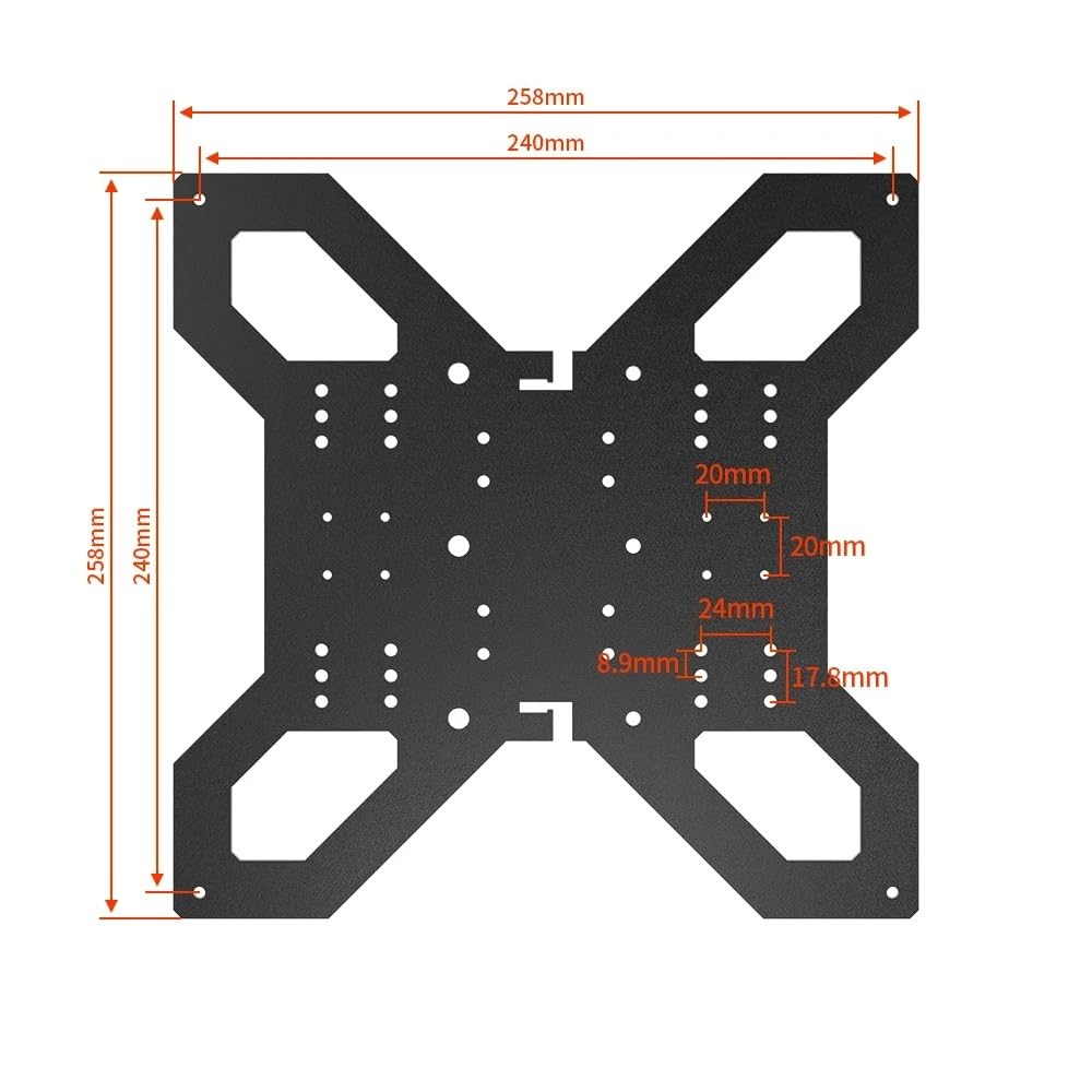 Accessoires et pièces pour imprimantes 3D Imprimante 3D, mise à niveau de l'axe Y, plaque de Support de lit chaud, pièces 3D for lit chauffant en aluminium de 310mm, compatibilité avec Rail linéaire