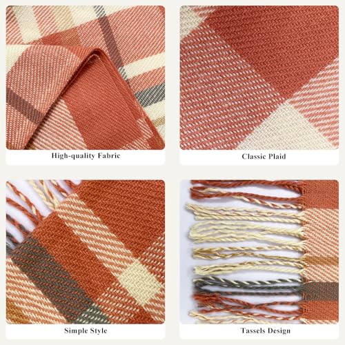 Winter Scarf for Women Warm Soft Plaid Scarves Fall Cashmere Feel Large Long Blanket Scarf Shawls and Wraps3