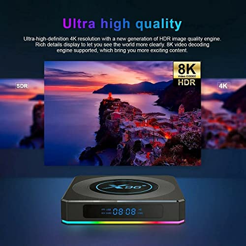 RKTech X96 X4 8K HD Mini Pc Box 4GB RAM 64GB ROM Amlogic S905X4 Android 11.0 Dual WiFi 2.5G + 5G 1000M Ethernet Bluetooth 4.1 2022 Latest 8K HD Mini PC Box - Image 8