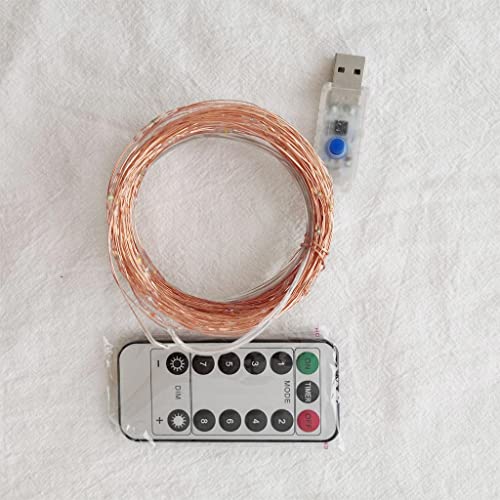 Image of 5V LED String Lights Copper Wire Multicolor Twinkle with Remote Control 20M 200LED White |Home & Garden | Lamps, Lighting & Ceiling Fans | String Lights, Fairy Lights