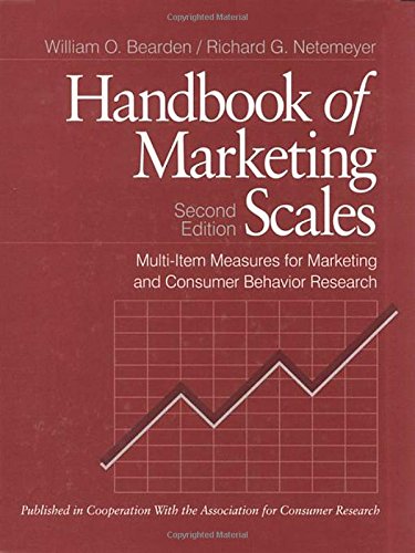 Handbook of Marketing Scales: Multi-Item Measures for Marketing and Consumer Behavior Research (Association for Consumer Research)