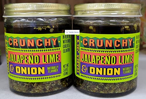 Trader Joe’s Crunchy Jalapeno Lime & Onion 5.6Oz 159G (Two Bottles) #TOP24