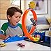 Hot Wheels Toy Car Track Set, Super Police Station Playset with 1:64 Scale Die-Cast Vehicle, Adjustable Loop for Multiple Ways to Race & Stunt