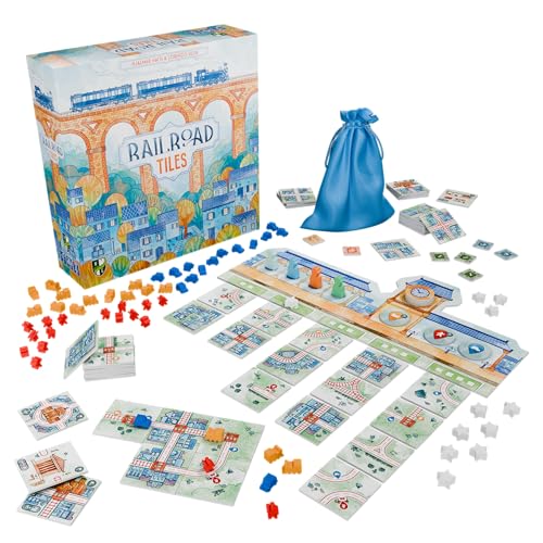 Railroad Tiles juego de mesa de estrategia familiar miniatura 2