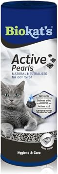 Biokat's Active Pearls - Streuzusatz mit Aktivkohle verbessert Geruchsbindung und Saugfähigkeit der Katzenstreu - 1 Dose (1 x 700 ml)