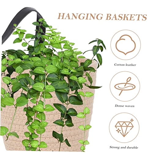 Alipis 2 Pçs Cesta De Suspensão De Juta Cestas De Suspensão Para Plantas Cestas De Suspensão De Pare