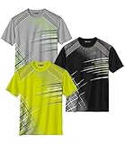champion xxl shirt  ATLAS FOR MEN - 3er-Pack T-Shirts Champion Sport - XXL