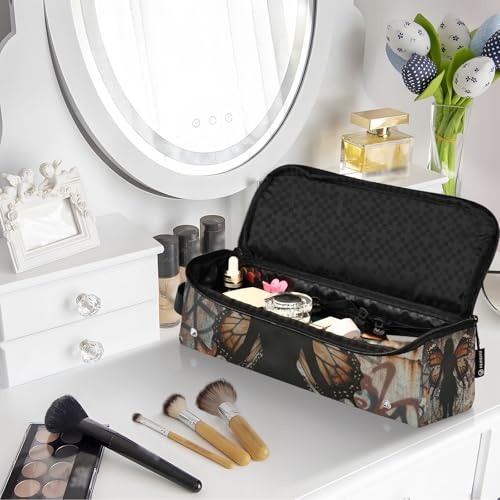 Bolsa de viaje para herramientas de cabello con tapete resistente al calor removible, organizador impermeable para planchas, rizadores, secadores y otros accesorios miniatura 7