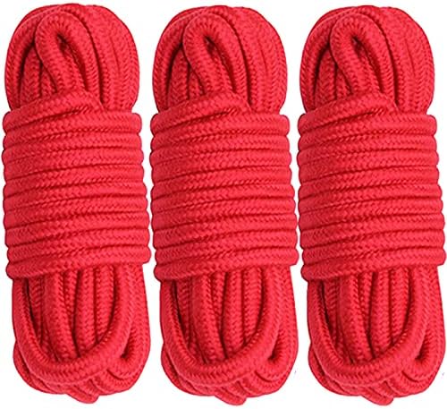 GiantGo Baumwollseil 4x5m - Weiches Baumwollkordel 8mm Durchmesser