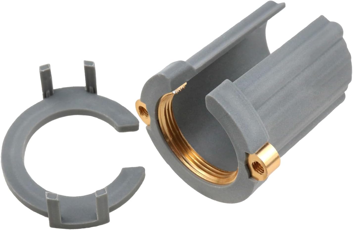 Faucet Fixing Nut - Hot & Cold Faucet Locking Nut - 2pcs Gray