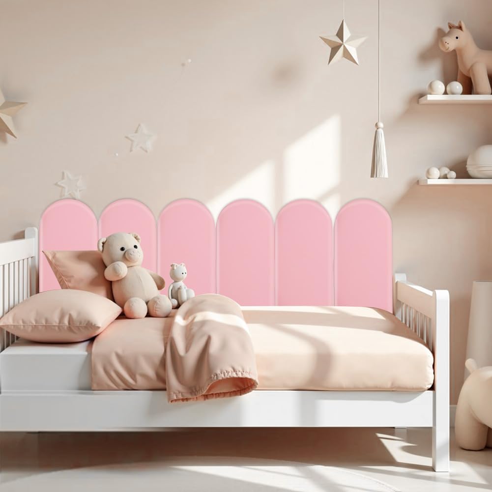 Lot de 4 Panneaux Murs 3D Rembourrés Anti-Collision, Polyuréthane Souple pour Chambre d’Enfant, Crèche et Chambre à Coucher - 4