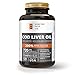 Premium Cod Liver Oil Softgels Reinforced with Vitamin A & D and Best for Omega 3 Fatty Acids, EPA and DHA by the Healthy Fats Co.