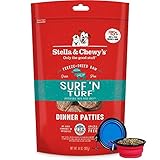 Stella & Chewy's Freeze Dried Dog Food,Snacks 15-ounce Bag With Hot Spot Pet Food Bowl - Made in USA (Surf & Turf)