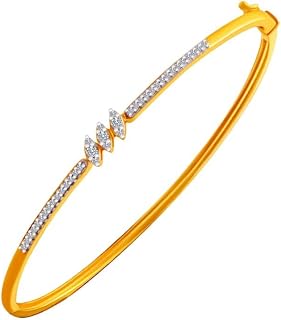 P.C. Chandra Jewellers 18k (750) Gold with Diamond Bangles for Women (Gold) Price In India