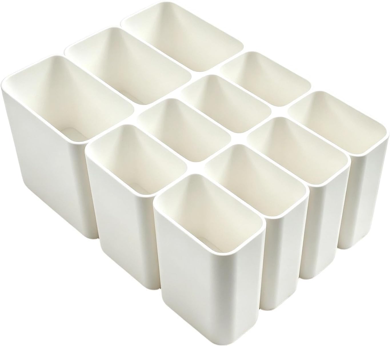 Cable Organizer Box - 11-Slot Charger Storage | ABS Desktop Cord Management