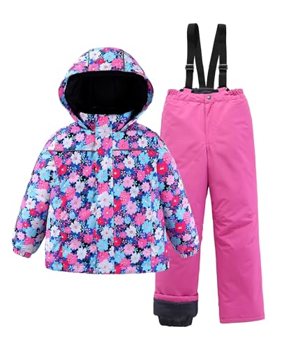 Image of M2C Boys Girls 2-Piece Snowsuit Thicken Patterned Ski Jackets and Pants