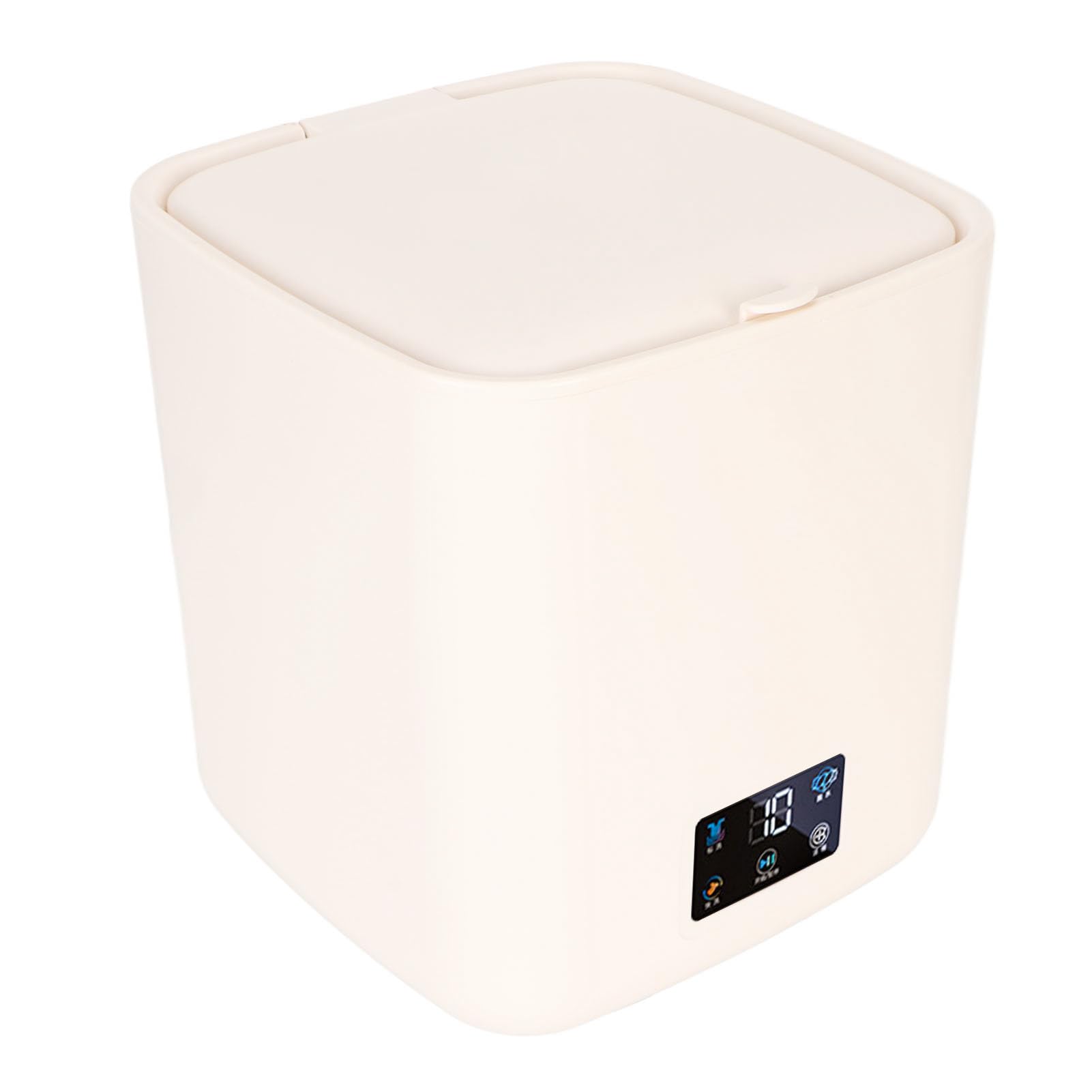 Piccola lavatrice automatica, 7L, lavatrice portatile con grande capacità ed essiccazione rotante per appartamento familiare dormitorio RV 100-240V (Beige)