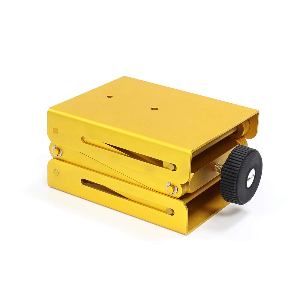 ULAB Laborwagenheber Aluminium Hubtisch Wagenheber Plattform 15.0 cmx12.1 cm Max Höhe bis 27.0 cm Heavy Duty ULJ1004