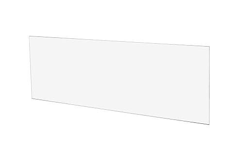 Soportes de marketing de 5.0in x 10.0in, lámina acrílica transparente, paquete de 3 sin agujeros, rectángulo de plástico