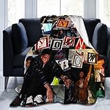 PETER HAWKINS Hip hop Blanket Flannel Blankets Ultra-Soft Warm Air Conditioning Nap Blankets 50'x40'