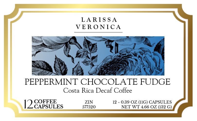 Peppermint Chocolate Fudge Costa Rica Decaf Coffee (Single Serve K-Cup Pods) (Gourmet, Naturally Flavored, Whole Coffee Beans) (12 pods, ZIN: 577520) image 4