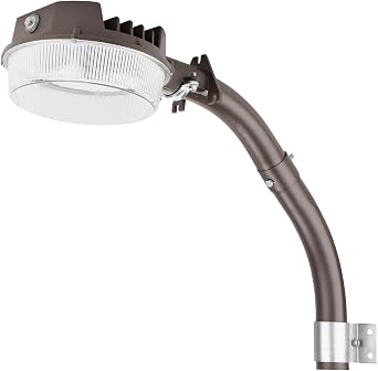 LuminaGuard 43W LED Commercial Yard Light with 1-5/8" Arm, Dark Bronze | 5000lm 5000K Dusk to Dawn, UL Listed 120V Heavy Duty Outdoor Area Street Security Light Fixture for Backyards, Patios