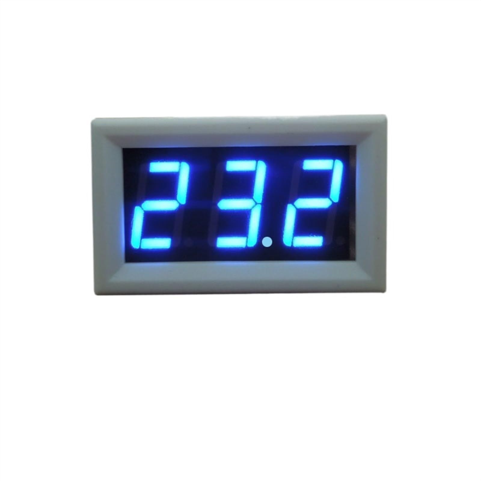 10 pz Misuratore di tensione a tre fili DC0-100V DC Voltmetro 0.56 '' Rosso Blu Verde LED Volt digitale Tester di pannello (Color : White-Green)
