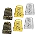 Operitacx 6pcs Thimble Finger Cot Home Tools Knitting Accessories Cross Stitch Accessories DIY Tools Finger Sewing Grip Sewing Thumb Guard Metal Thimbles Needlework Thimbles DIY Thimbles