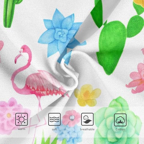 Cacti Pink Flamingos Panties Little Girl Toddler Girls Underwear Cotton Aesthetic Briefs Girls Undies 2t3