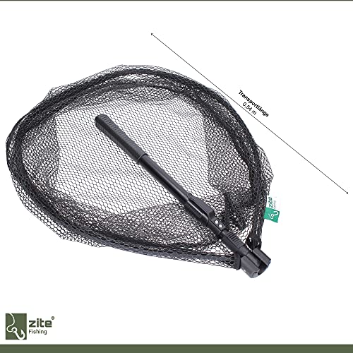 Raubfischkescher Zite Fishing Spinnkescher mit gummiertem Netz