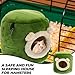 Toyvian Comfortable Hamster House Tree Stump Shape Bed Hanging Bed for Small Pets Like Chinchillas Durable and Breathable for Hamsters and