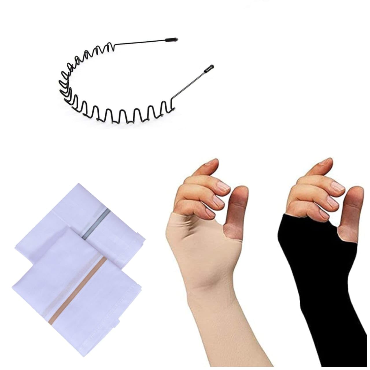 Boys Daily Essentials Combo | Skin Gloves, Hair Band & Handkerchief | Lightweight Comfort & Style Pack for Everyday Use |-image-10