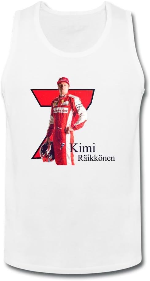 Marrty Men's Kimi Raikkonen F1 O Neck Tank Top Shirt