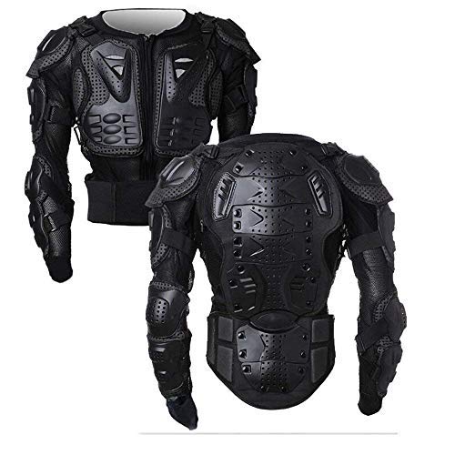 OHMOTOR Motorbike Protective Armour Chest Back Spine Armor Protector Motorcross Armoured Jacket Clothing Men Women for Motorbike,Dirt Bike,Skating