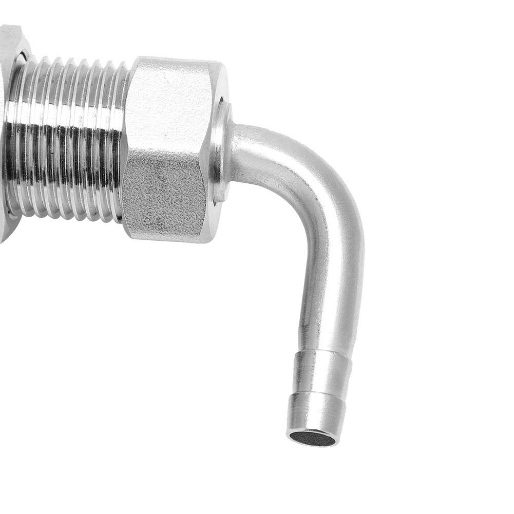 G5 / 8 Grifo de Dispensador de Cerveza Ajustable Grifo de Control de Flujo de Chrome de Acero Inoxidable para el Hogar Bar Beer Brewing(Silver)