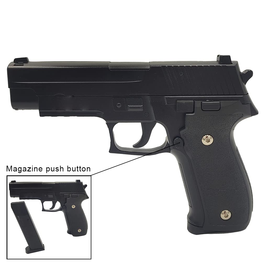 Pack Airsoft Pistolet G.26 Noir à Ressort/Matière: Métal/Puissance 0.5 Joule/Livré avec Accessoires