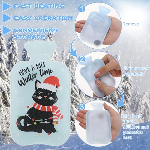 8Pcs Reusable Hand Warmers,Instant Hand Warmers Click,Pocket Warmers,Gel Click Heat Pads,Winter Gift for Children Women Men Winter Outdoor Camping Hiking - Image 3
