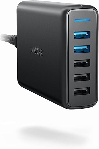 anker quick charge 3.0 63w 5 port usb wall charger