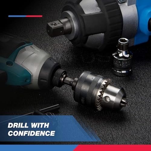 Neiko® 20754A Mandril de broca de 9,5 mm com haste hexagonal de mudança rápida de 0,6 cm | Converta