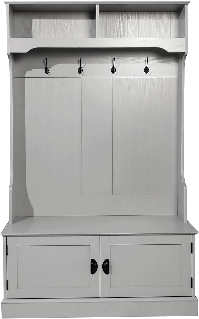 Flash Furniture Fraser Hall Tree in Grey