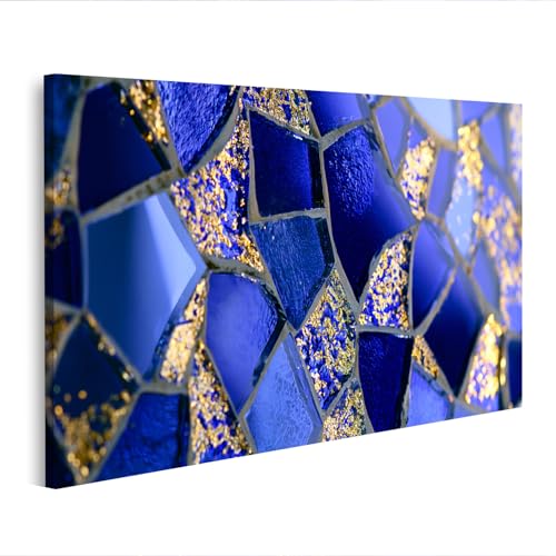 Image sur toile fascinante mosaïque bleue pour une ambiance intérieure unique