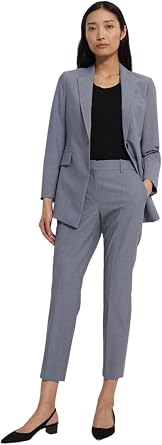 Womens Work Professional 2 Pieces Suit Set One Button Jacket Pants Formal Wear