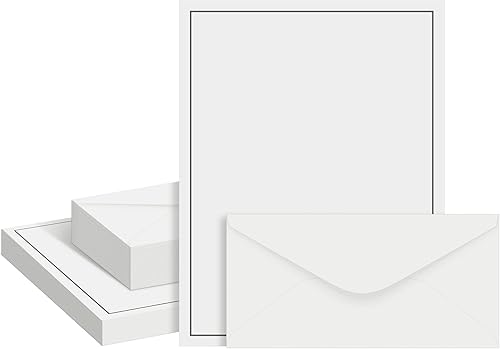 El juego de 150 hojas de papel de papelería vintage y sobres incluye 100 papeles de escritura vintage y 50 sobres vintage 43 x 845 pulgadas para la