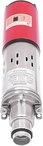 Miniatura 5 de Bomba sumergible de pozo profundo, bomba de agua de acero inoxidable de 12 V 250 W, flujo de 6.6 GPM, elevación de 98 pies, para riego de ranchos de