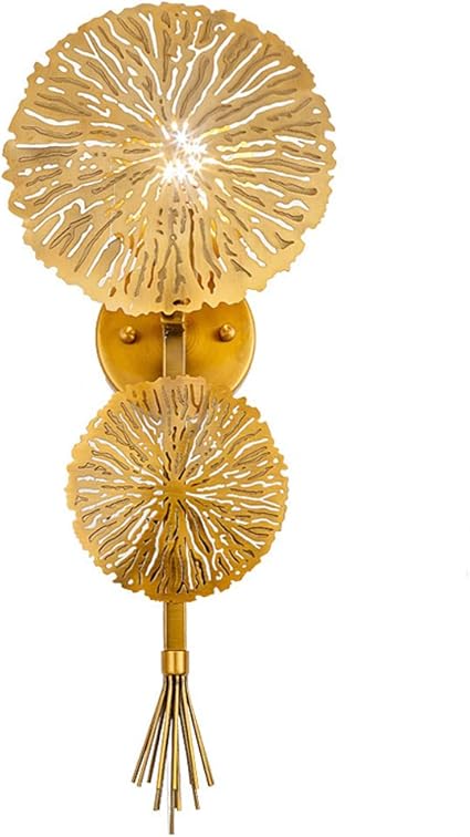 TPMAFF TPMAFF Creatieve Lotus Wandlamp, Zuidoost-Aziatische Stijl Wandlamp, Woonkamer Lampen, Eetkamer Slaapkamer Lampen, Villa Luxe Verlichting, Nachtkastje Wandlampen