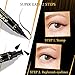 Nimiah Winged Eyeliner Stamp Makeup Liquid Eye Liner Pen Cat Eye Eyeshadow Vamp Style Long Lasting Waterproof Smudge-proof Wingliner Pens 2 Packs Black